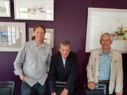 Signature de la convention : Stéphane PARDORNET, Philippe d’ALEMAN, Délégué EGEE Aquitaine et Jacky BONNEAU, référent pour la Gironde.